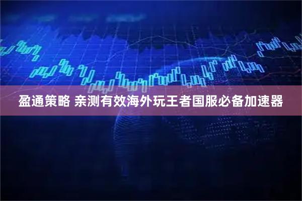 盈通策略 亲测有效海外玩王者国服必备加速器